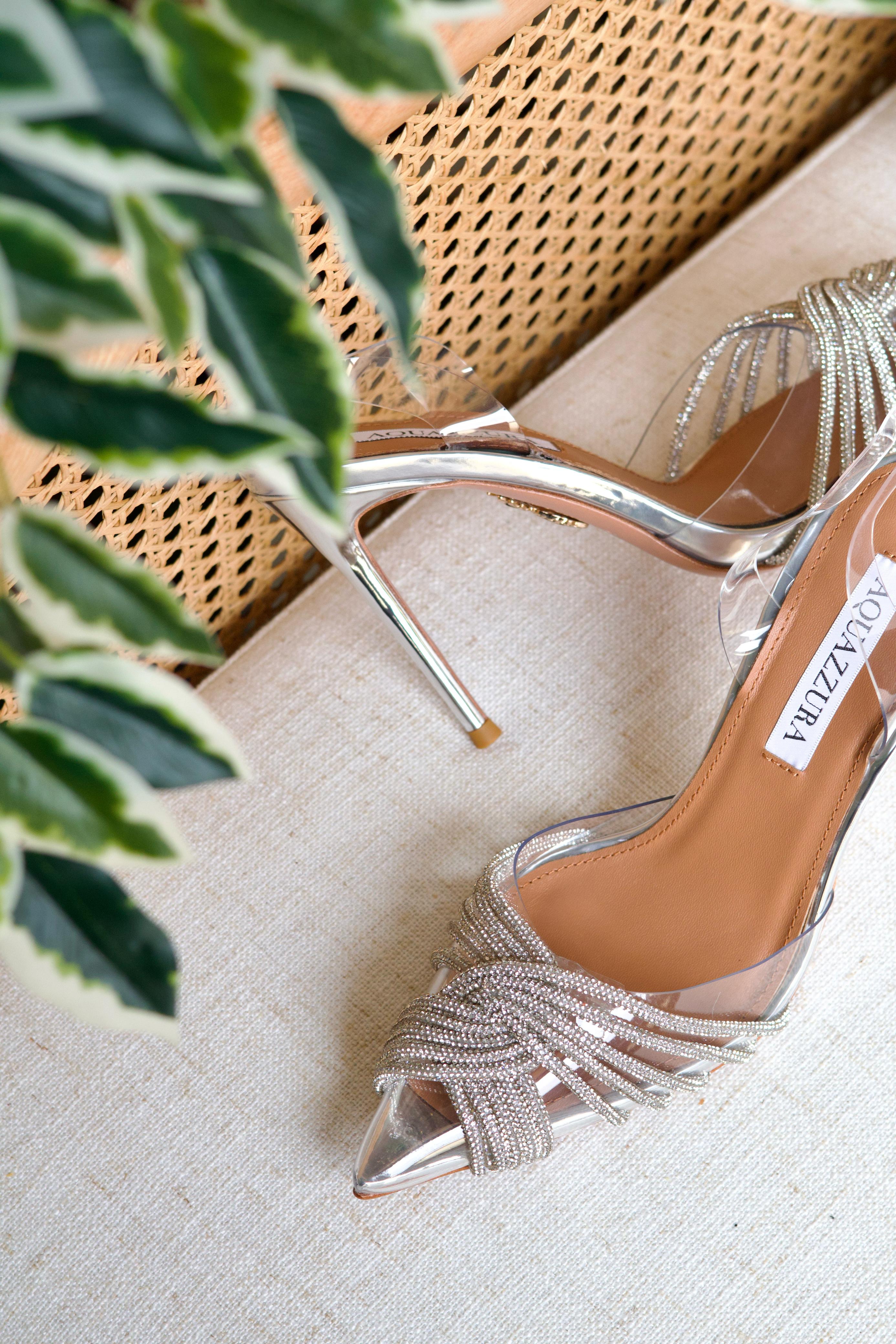 105mm Gatsby crystal-embellished slingback pumps